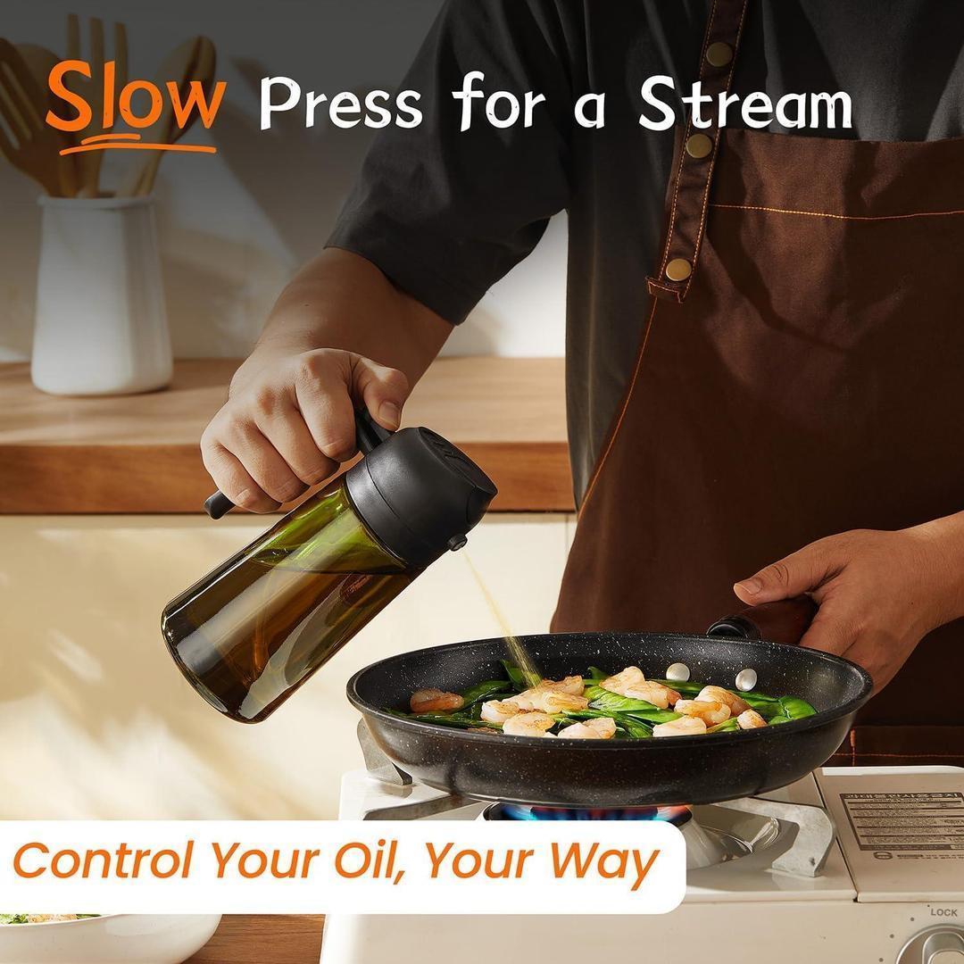 2 In 1 Glass Olive Oil Dispenser